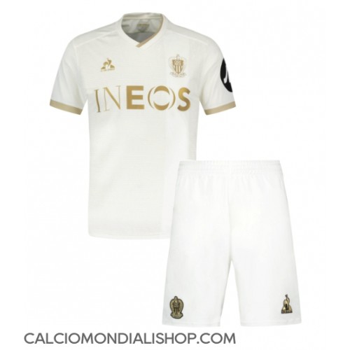 Maglie da calcio OGC Nice Seconda Maglia Bambino 2024-25 Manica Corta (+ Pantaloni corti)